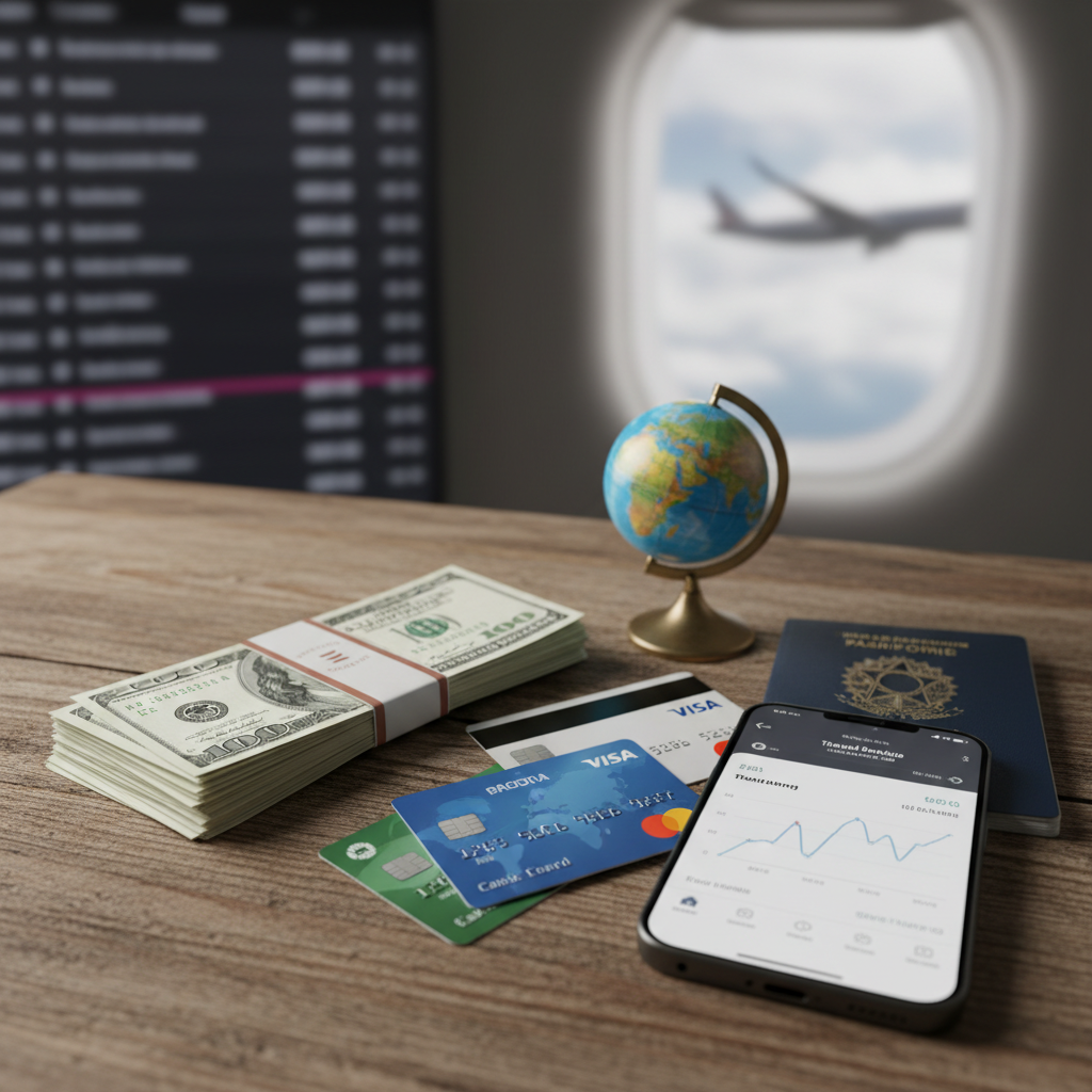 Leia mais sobre o artigo Dólar ou Cartão? A forma mais inteligente de levar dinheiro para o exterior hoje em dia.